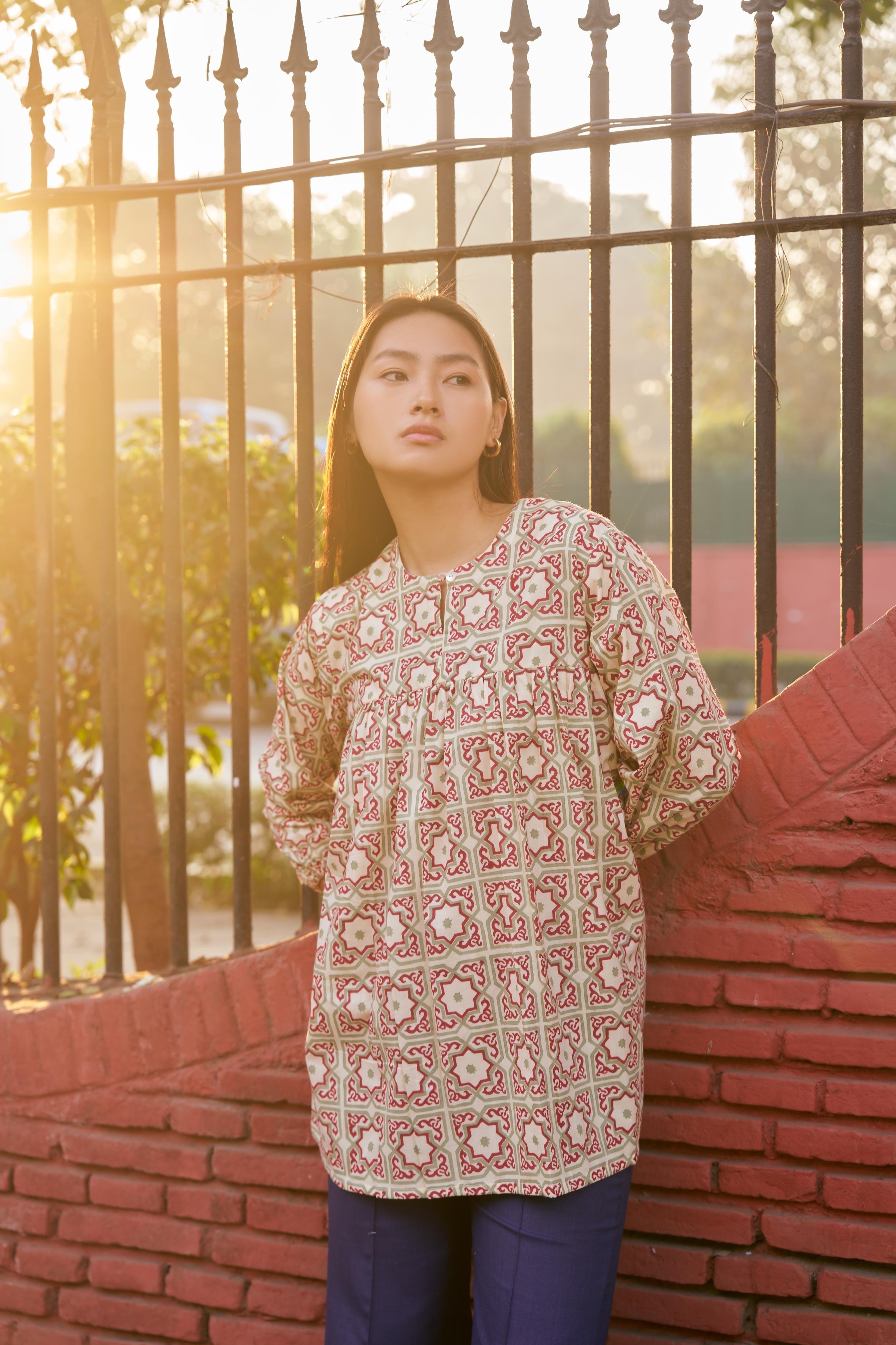 MOROCCAN MOSAIC SHORT KURTA
