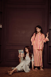 RED YELLOW STRIPE CO-ORD