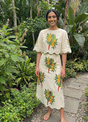 PEACKOCK SKIRT SET