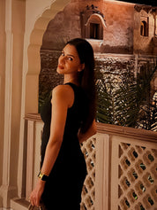 SMRITI KHANNA IN OUR CÉLESTE NOIR DRESS
