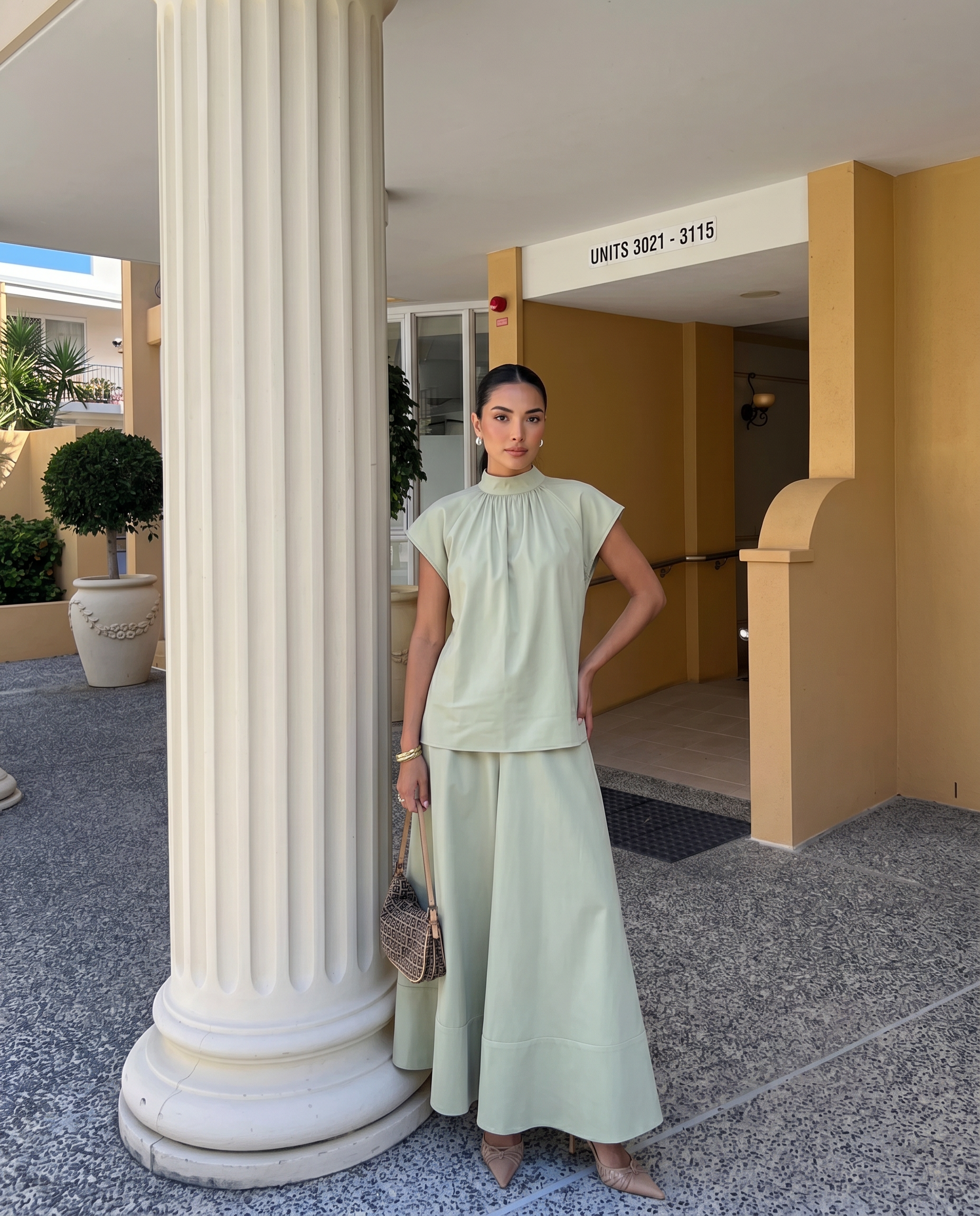 SAGE GREEN TOP CO-ORD