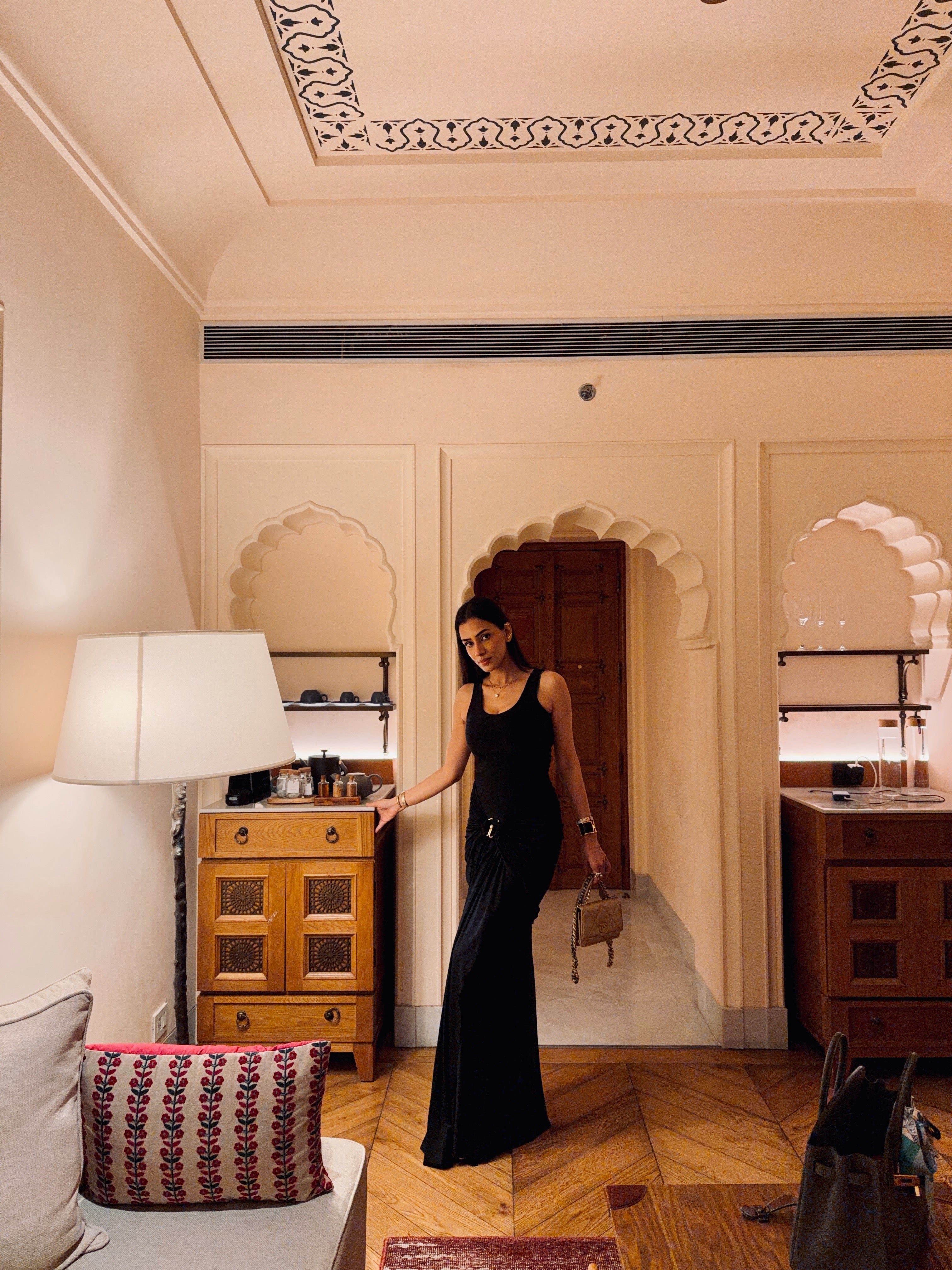 SMRITI KHANNA IN OUR CÉLESTE NOIR DRESS