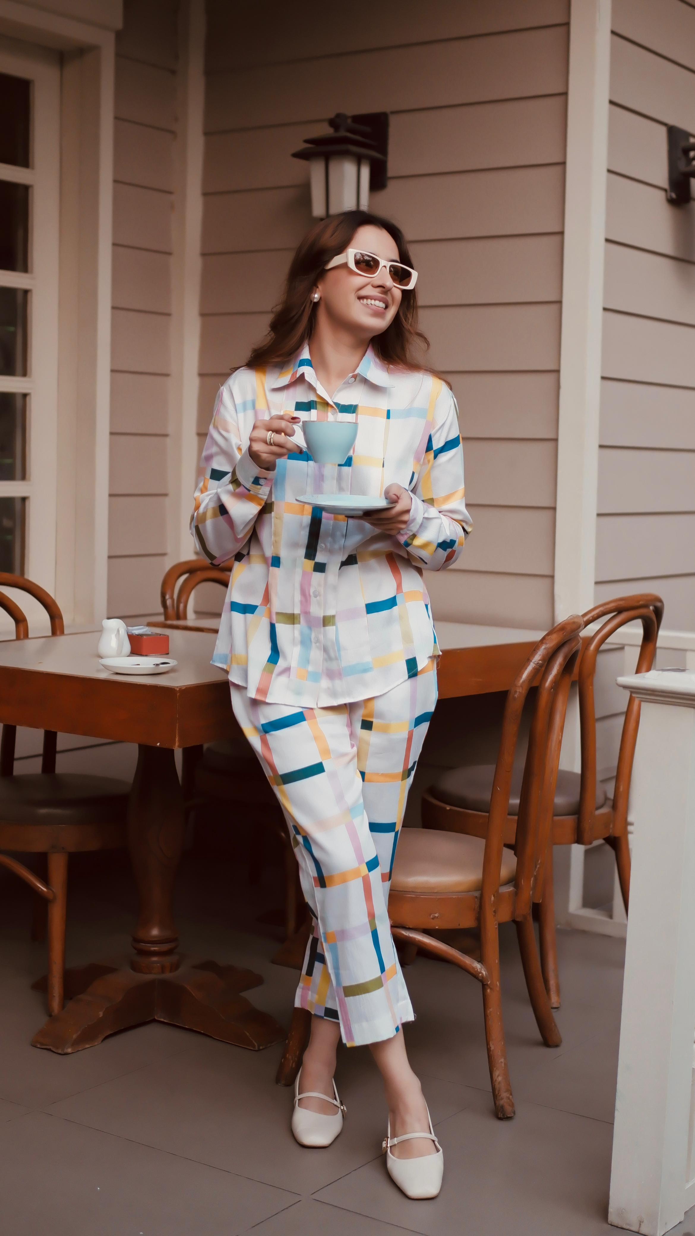 PASTEL GRID CO-ORD