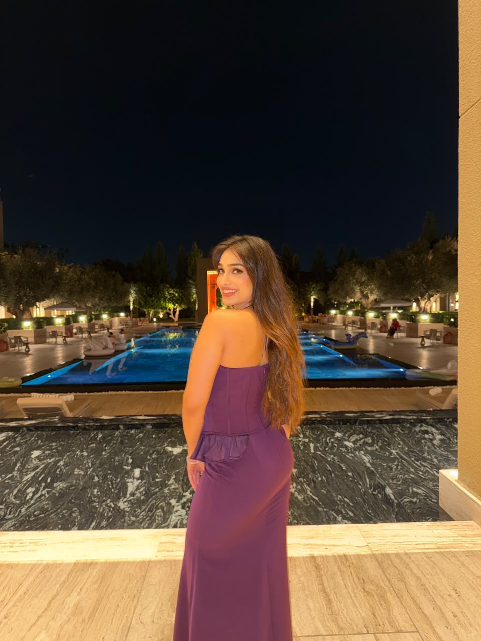 TASHEEN RAHIMTULA IN OUR CORE BLANCHE DRESS