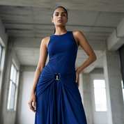 SONAM BABABI IN OUR MAISON COBALT DRESS