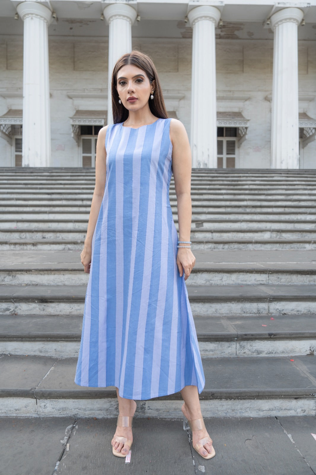 CANDY LINES MAXI DRESS