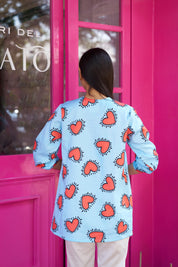 SEA OF HEARTS SHORT KURTI