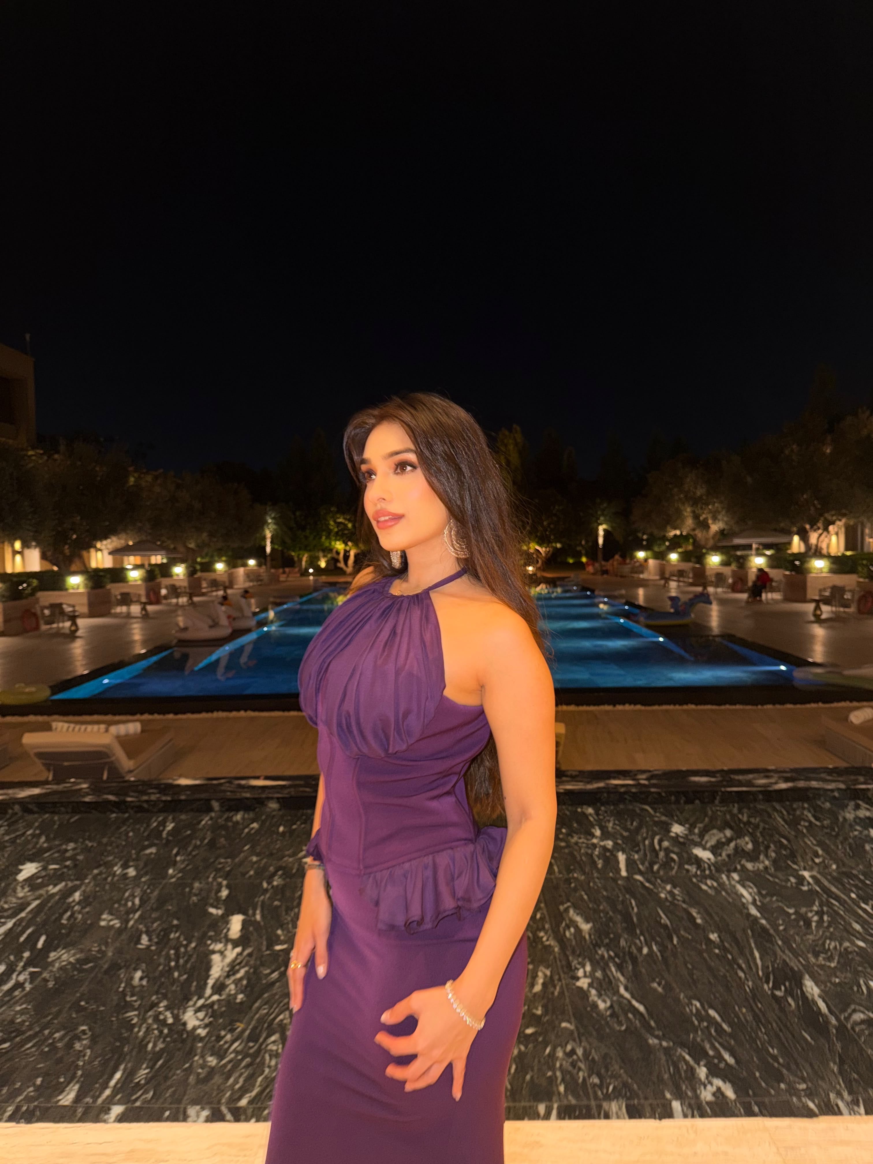 TASHEEN RAHIMTULA IN OUR CORE BLANCHE DRESS