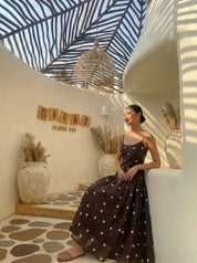 NOIR POLKA DRESS