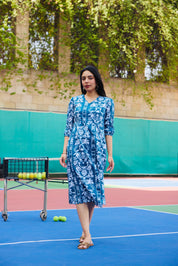 PEACOCK MIDI DRESS