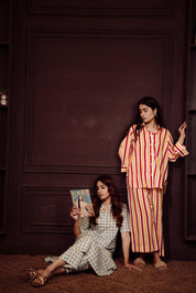 RED YELLOW STRIPE CO-ORD