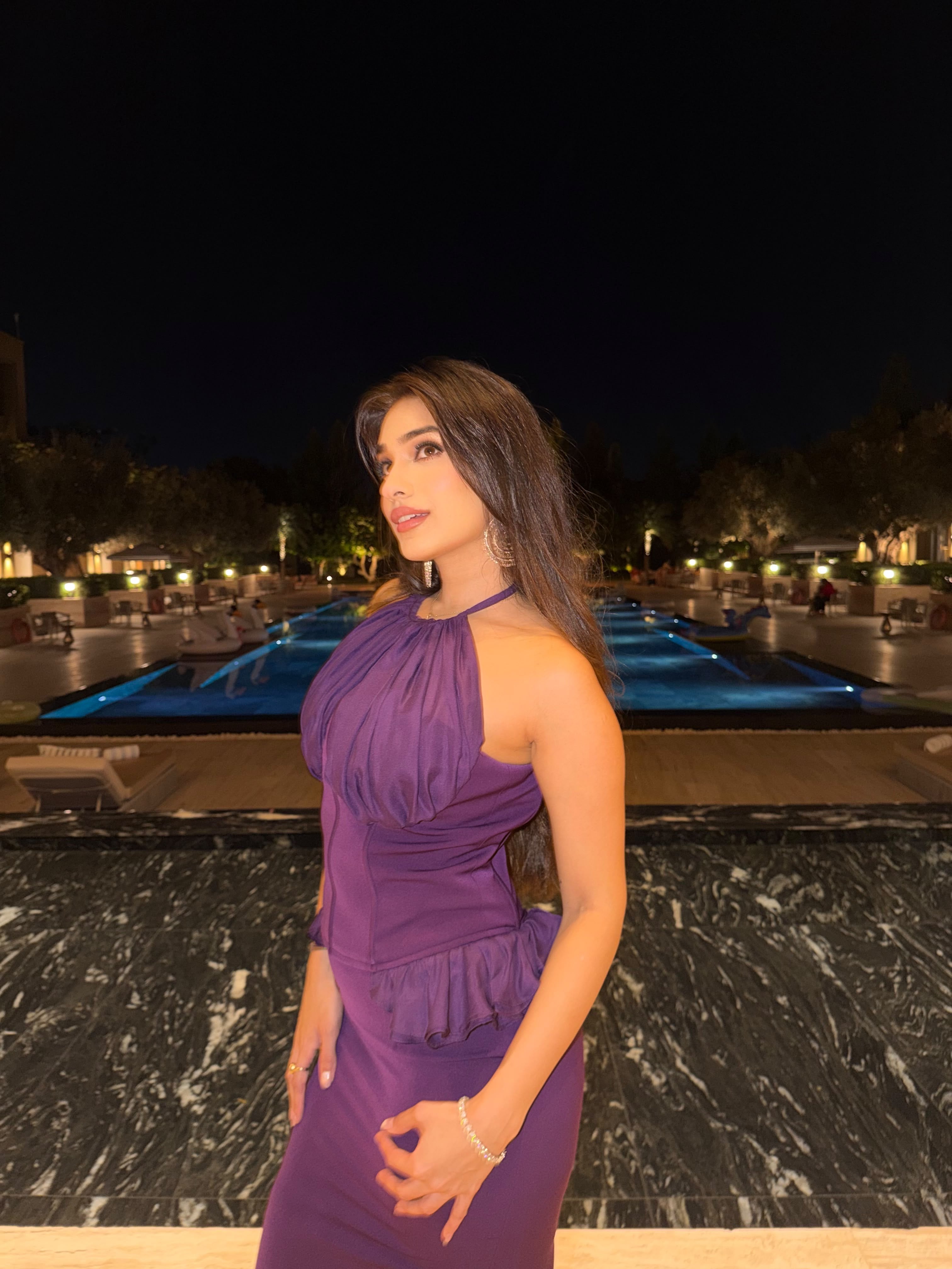 TASHEEN RAHIMTULA IN OUR CORE BLANCHE DRESS