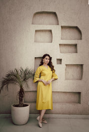 SUNFLOWER YELLOW DRESS