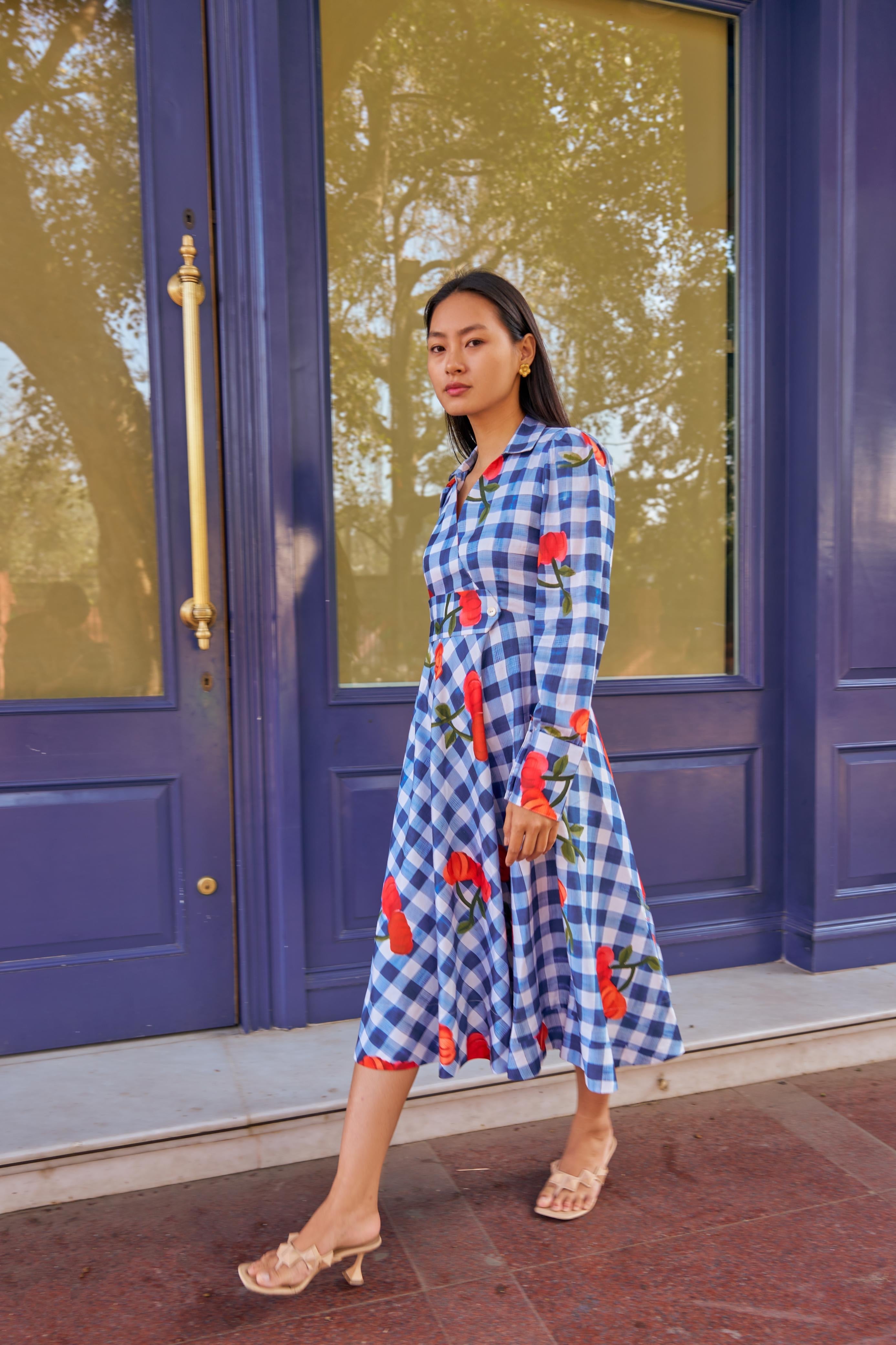 check dresses for ladies MEADOW CHECK DRESS – Truffle International