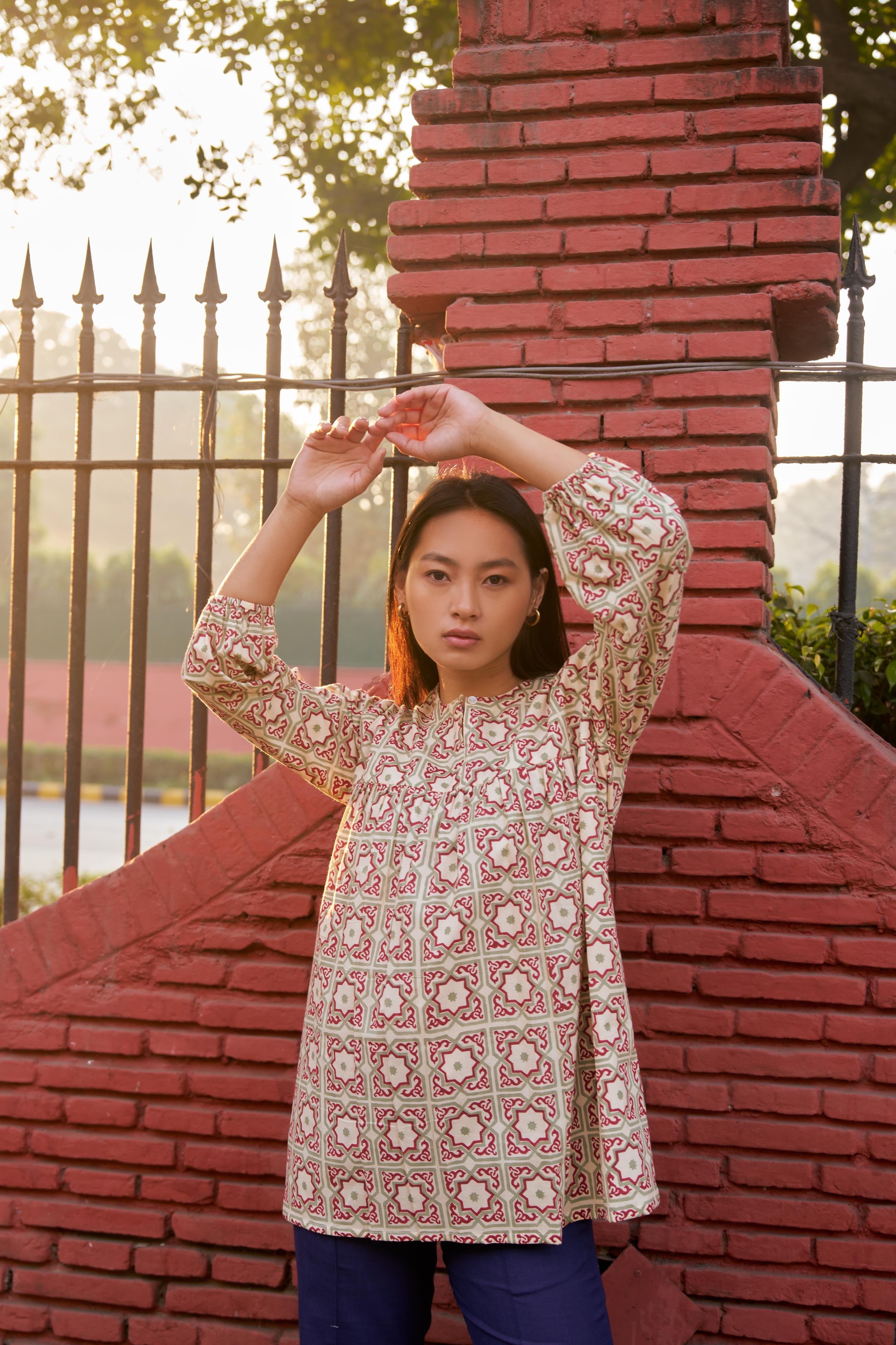 MOROCCAN MOSAIC SHORT KURTA