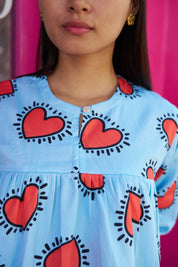 SEA OF HEARTS SHORT KURTI