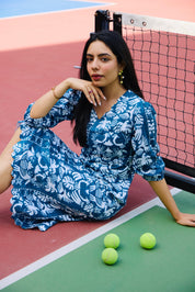 PEACOCK MIDI DRESS