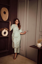 BLUE YELLOW GINGHAM CO-ORD