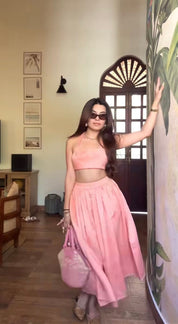 PEACHY SKIRT SET
