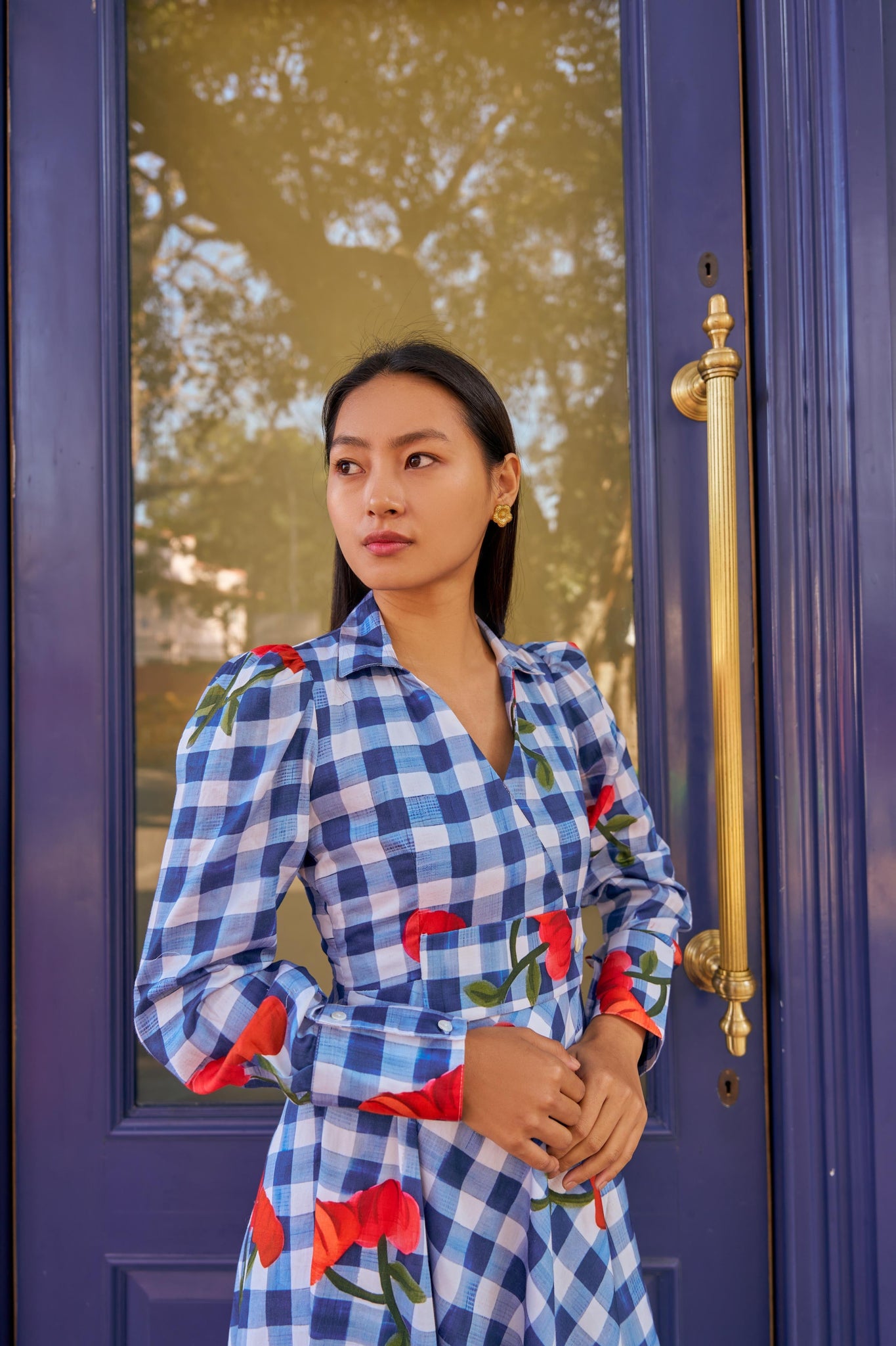 MEADOW CHECK DRESS  Truffle International