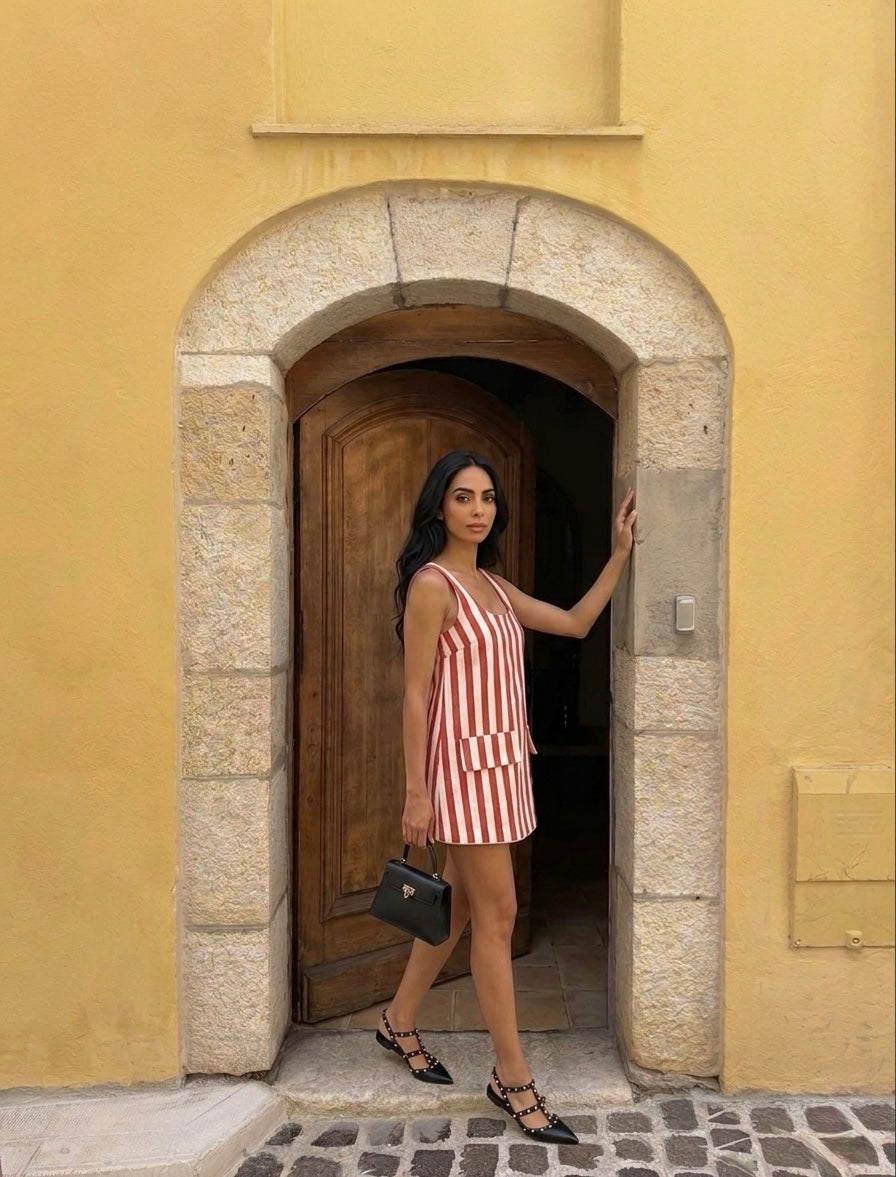 RED STRIPE DRESS