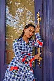 MEADOW CHECK DRESS