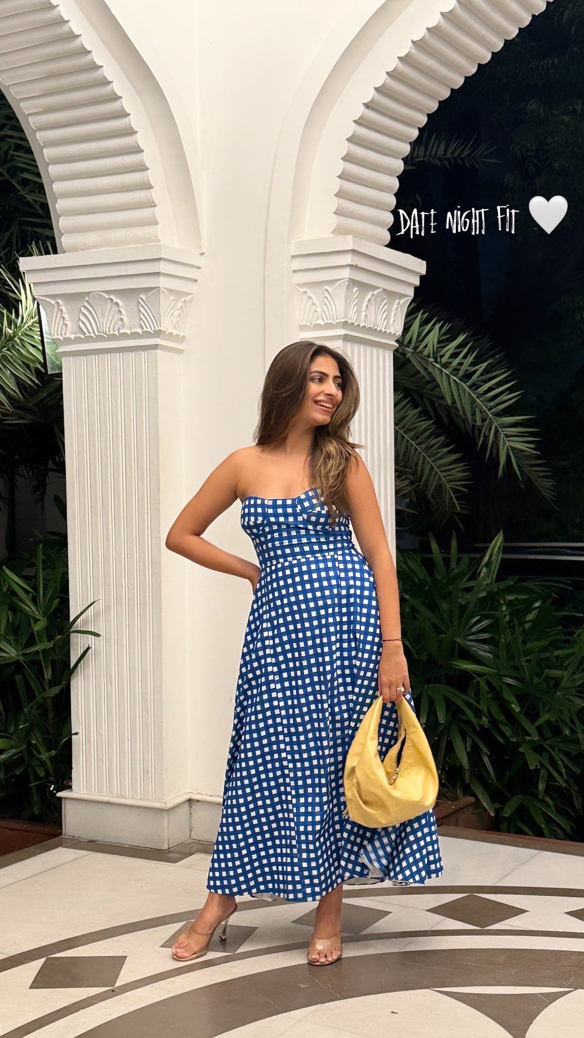 BLUE CHECKERED DRESS XXL