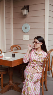 BLOOM STRIPE MAXI DRESS