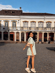 GREEN STRIPE DRESS