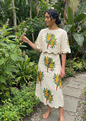 PEACKOCK SKIRT SET