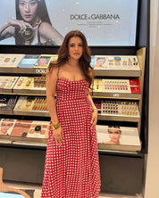 RED CHECKERED DRESS