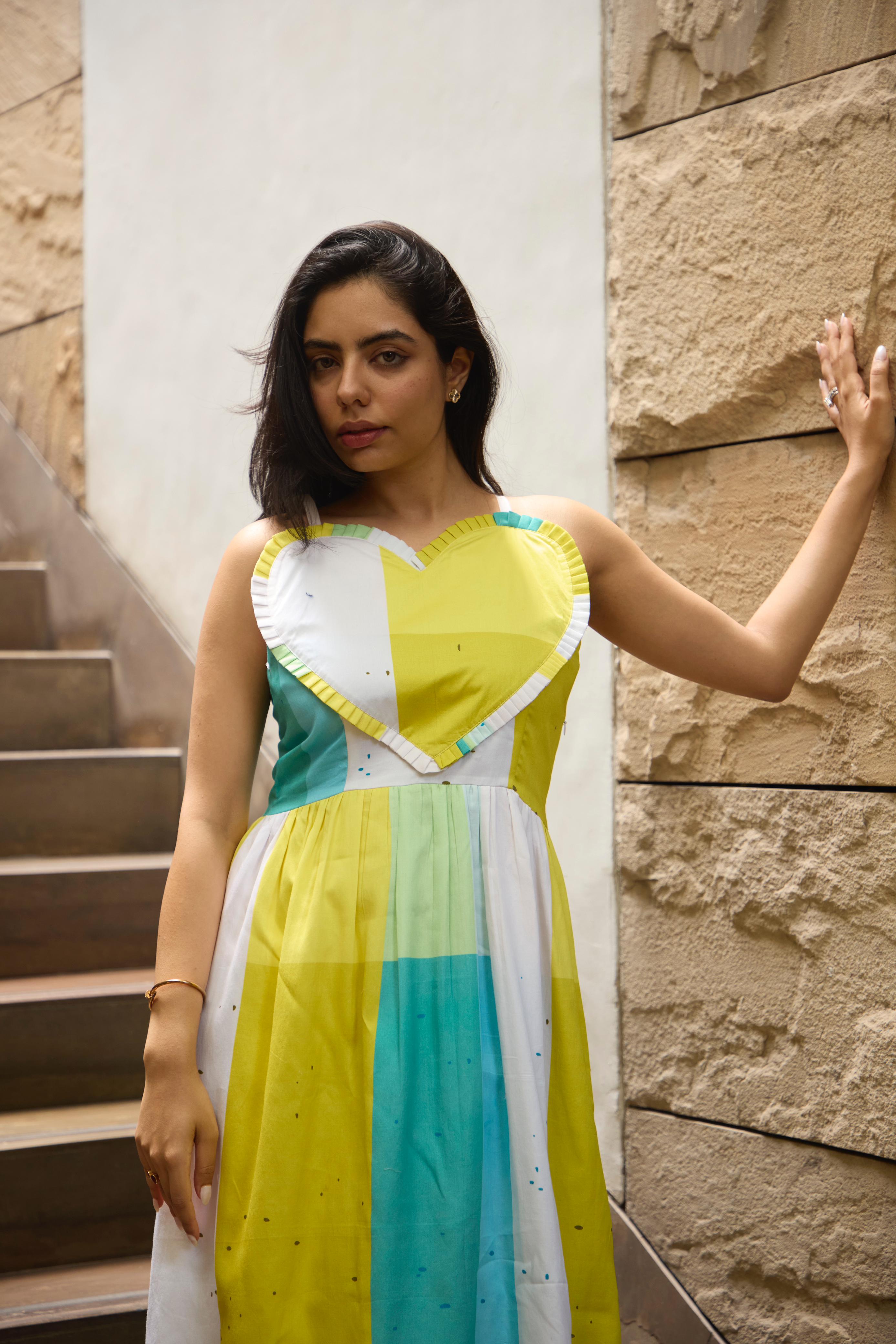 NEON HEARTS DRESS