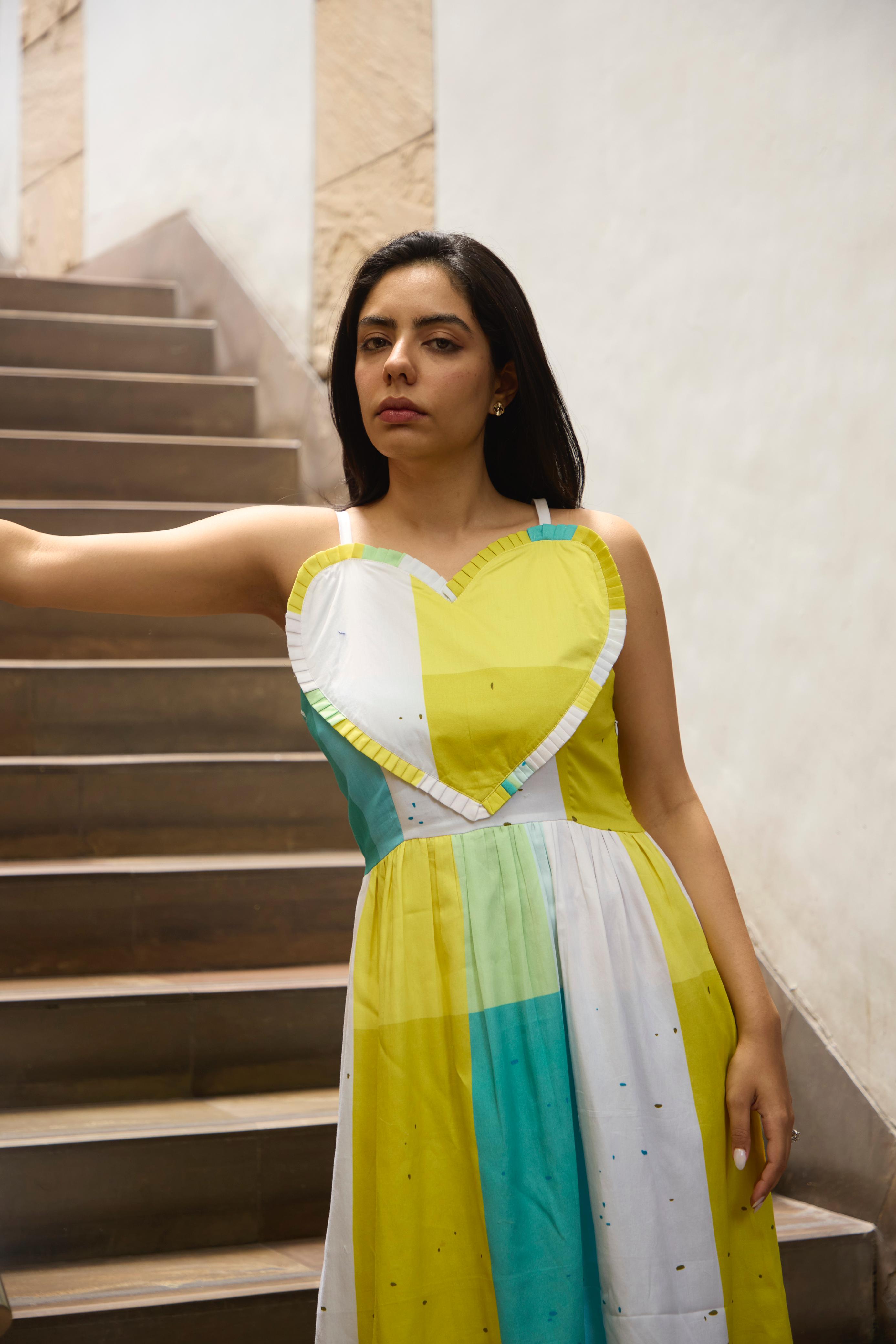 NEON HEARTS DRESS