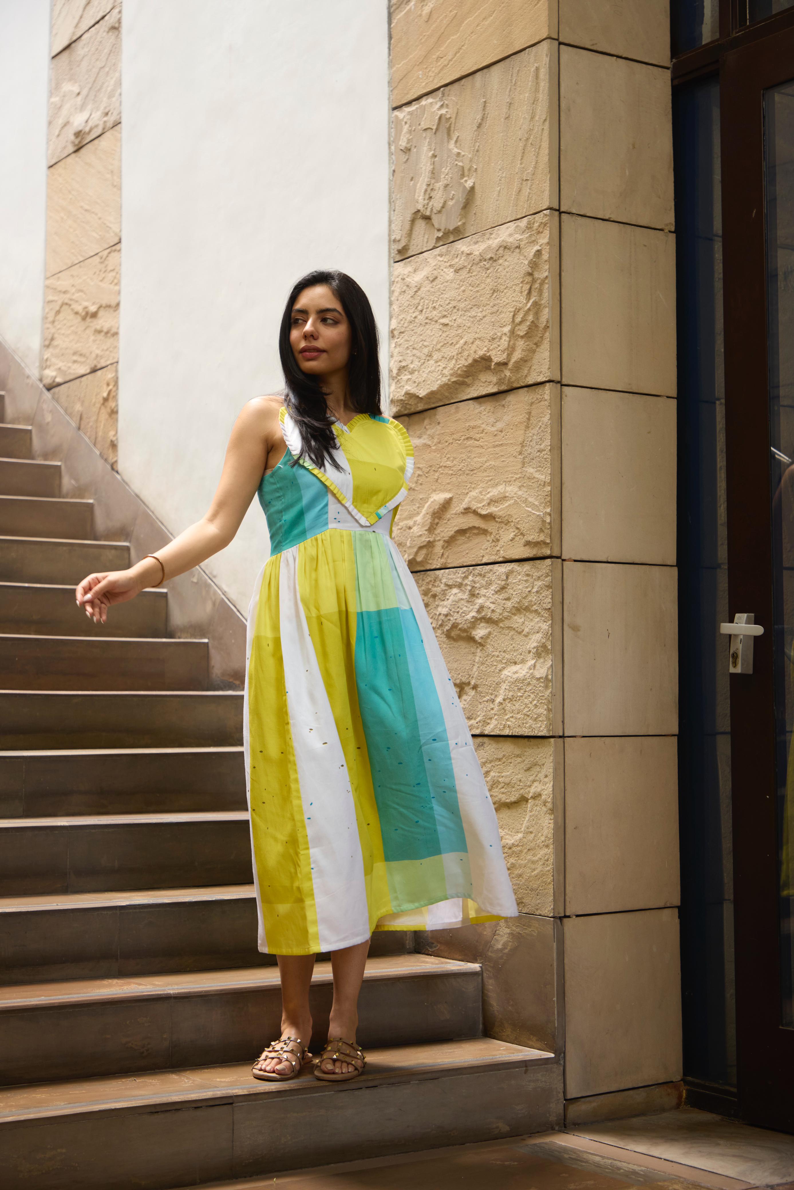 NEON HEARTS DRESS